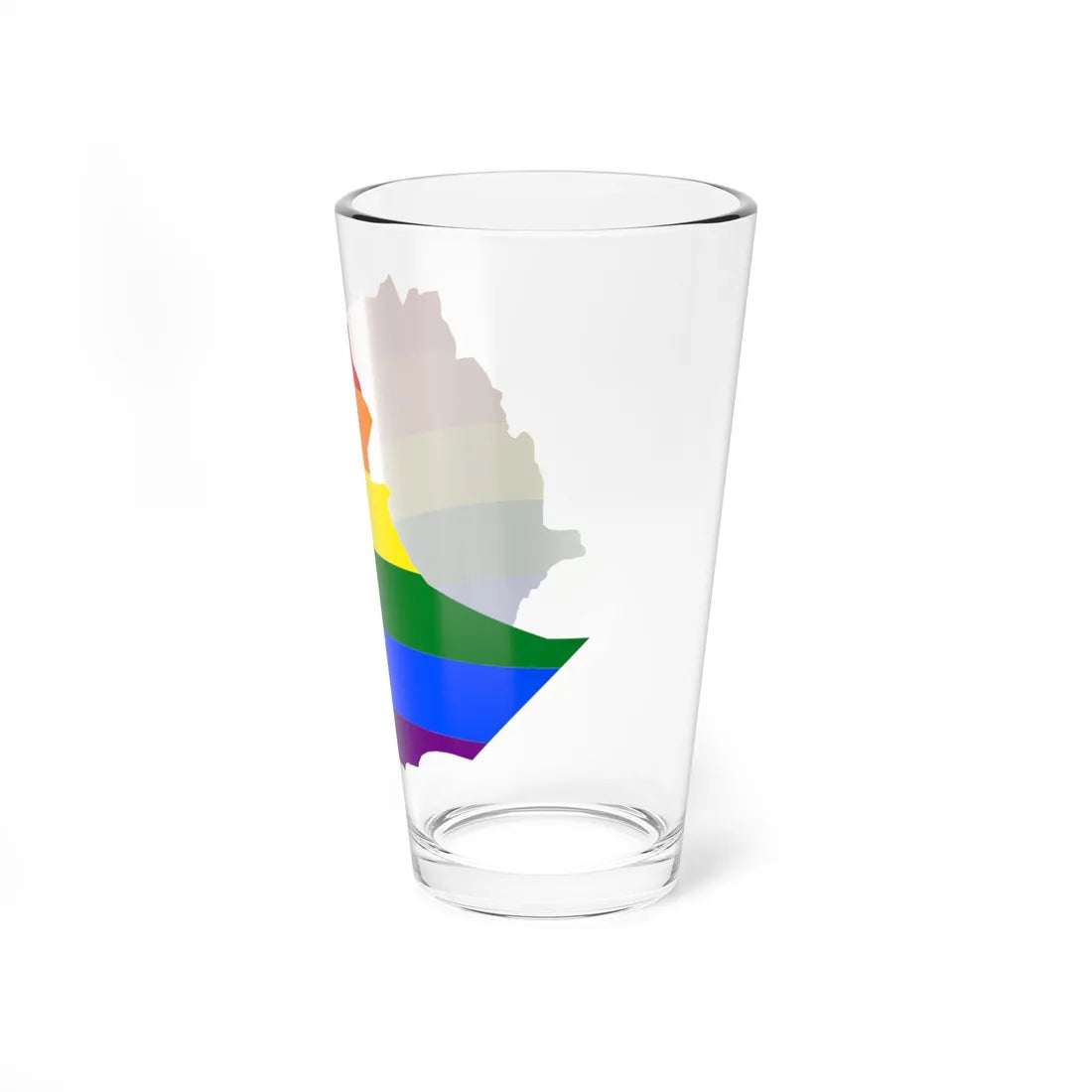 LGBT flag map of Ethiopia (Ethiopia) Pint Glass 16oz - Go Mug Yourself