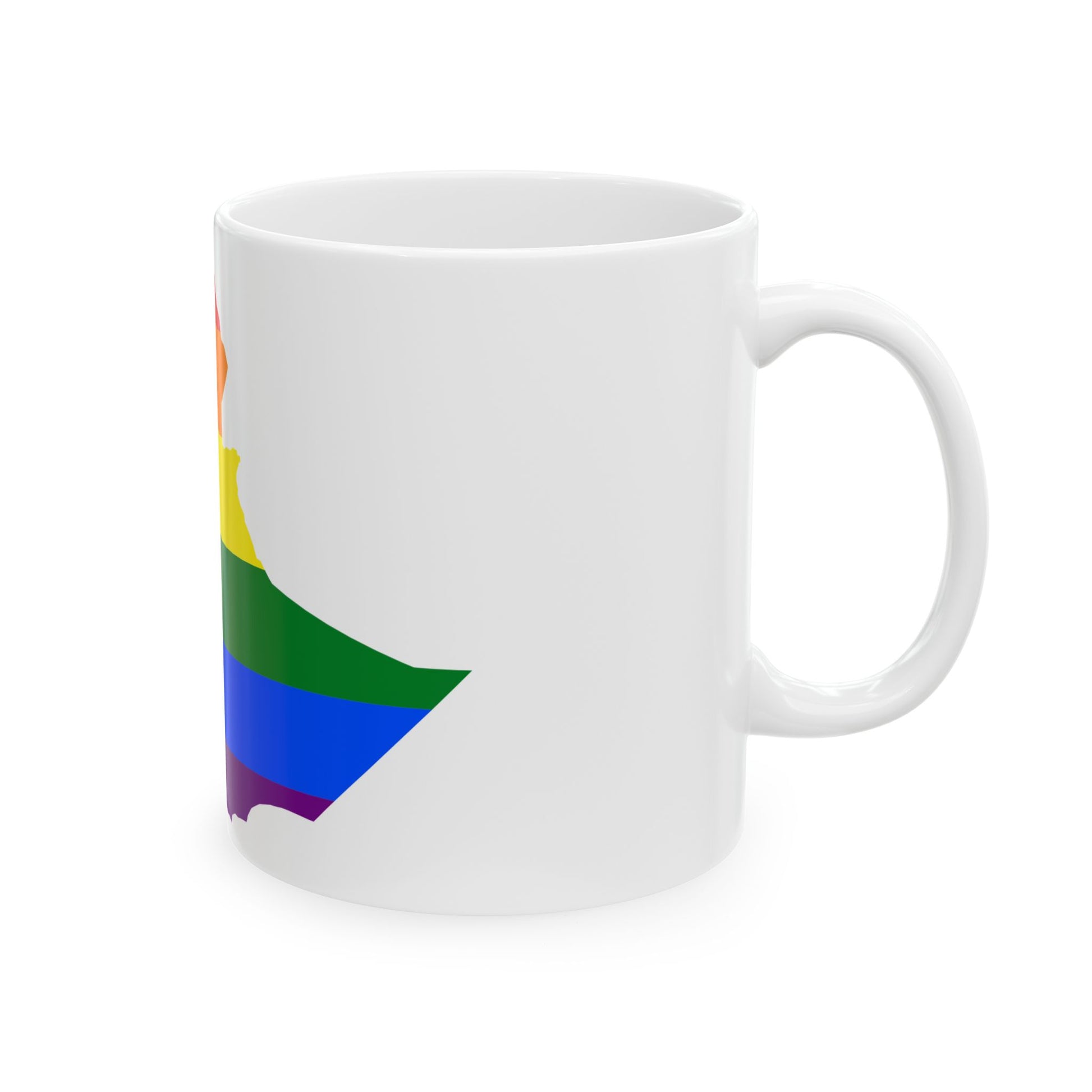 LGBT flag map of Ethiopia (Ethiopia) White Coffee Mug-Go Mug Yourself
