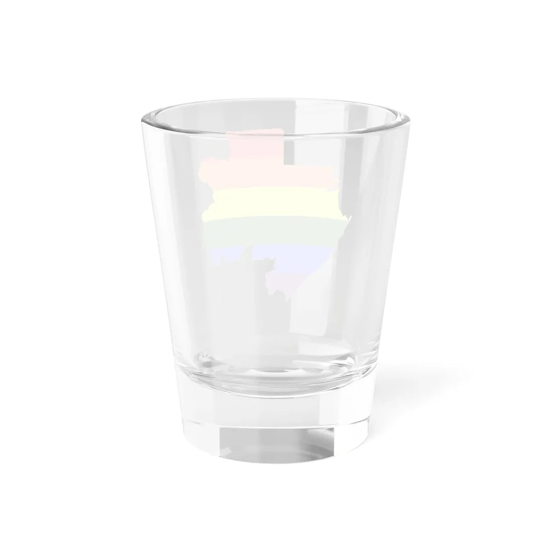 LGBT flag map of Gabon (Gabon) Shot Glass 1.5oz - Go Mug Yourself