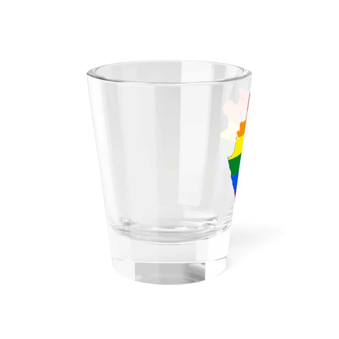 LGBT flag map of Gabon (Gabon) Shot Glass 1.5oz - Go Mug Yourself