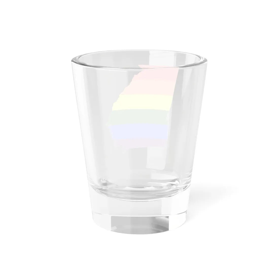 LGBT flag map of Georgia state (United States) Shot Glass 1.5oz - Go Mug Yourself
