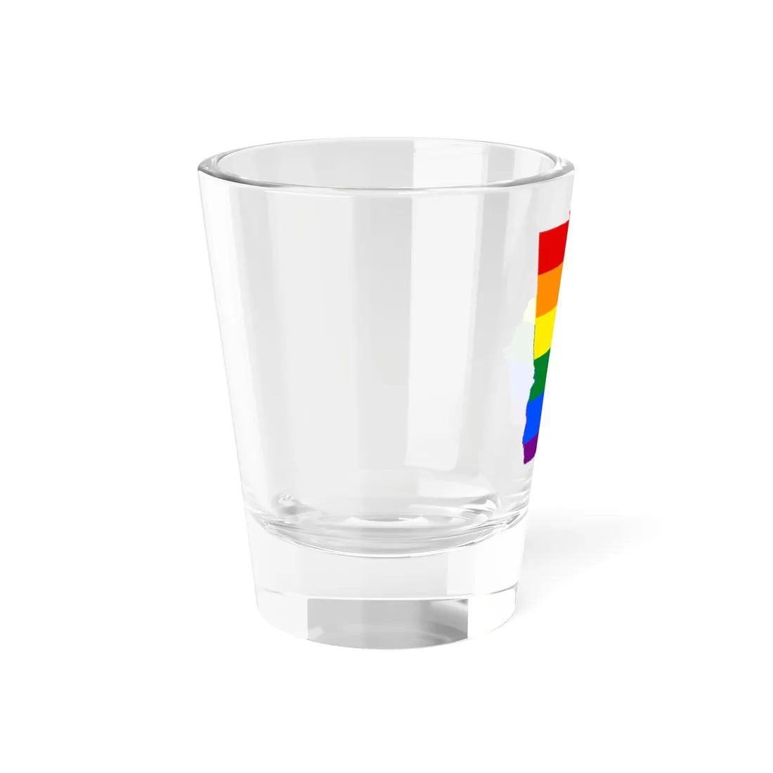 LGBT flag map of Georgia state (United States) Shot Glass 1.5oz - Go Mug Yourself
