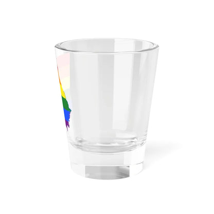LGBT flag map of Georgia state (United States) Shot Glass 1.5oz - Go Mug Yourself