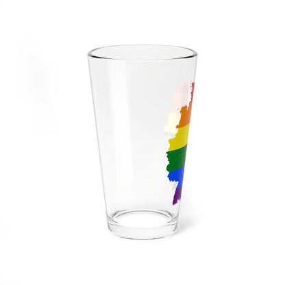 LGBT flag map of Germany (Germany) Pint Glass 16oz - Go Mug Yourself