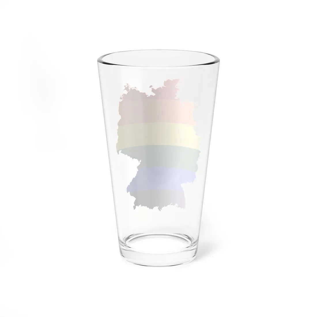 LGBT flag map of Germany (Germany) Pint Glass 16oz - Go Mug Yourself