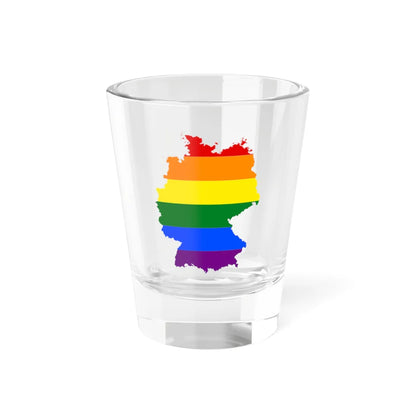 LGBT flag map of Germany (Germany) Shot Glass 1.5oz 1.5oz - Go Mug Yourself