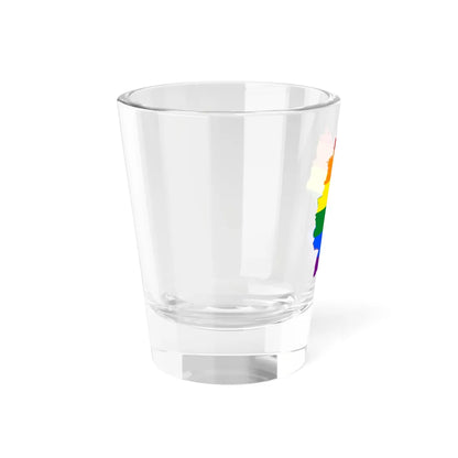 LGBT flag map of Germany (Germany) Shot Glass 1.5oz - Go Mug Yourself