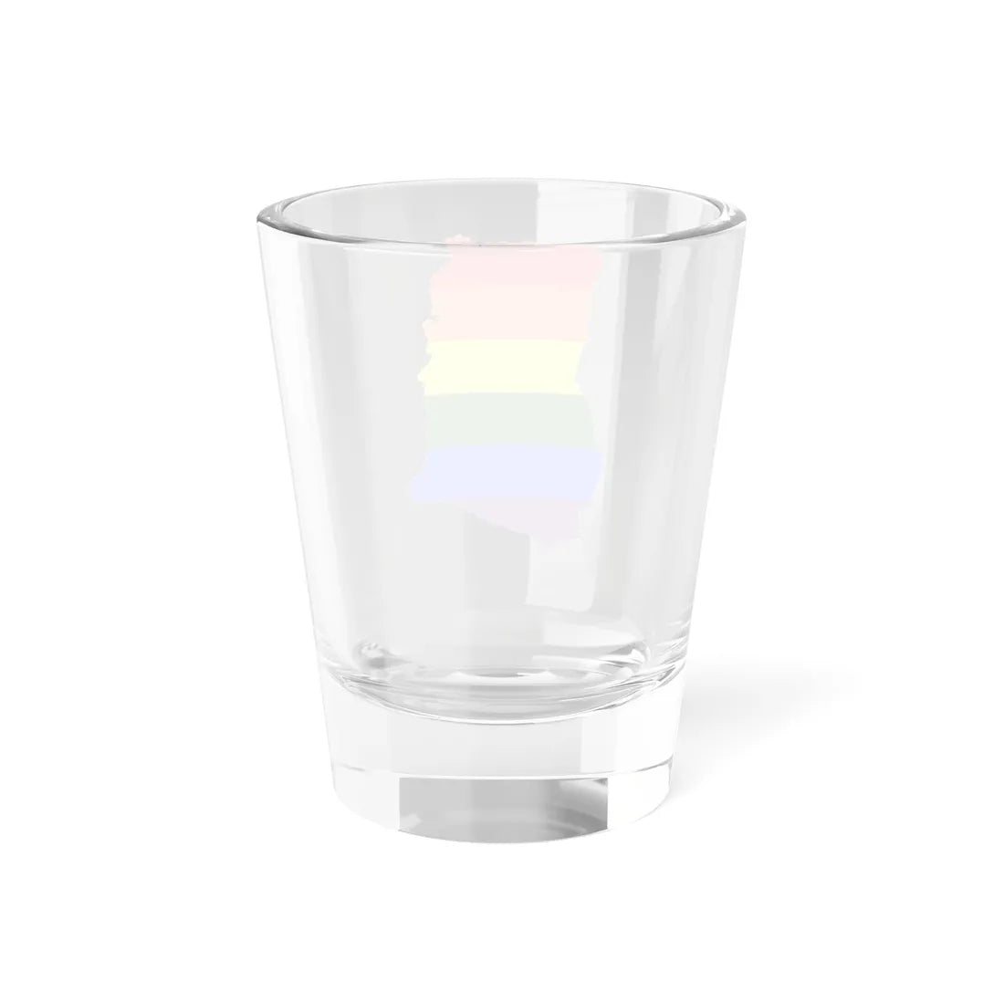LGBT flag map of Ghana (Ghana) Shot Glass 1.5oz - Go Mug Yourself