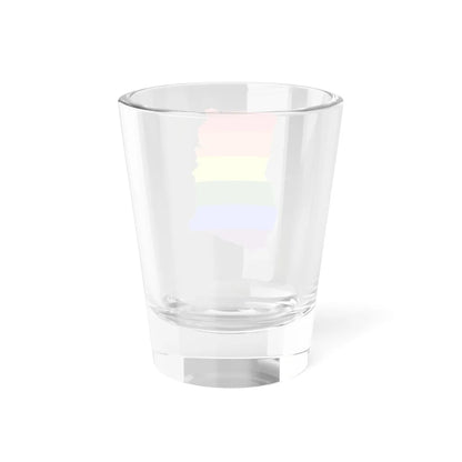 LGBT flag map of Ghana (Ghana) Shot Glass 1.5oz - Go Mug Yourself