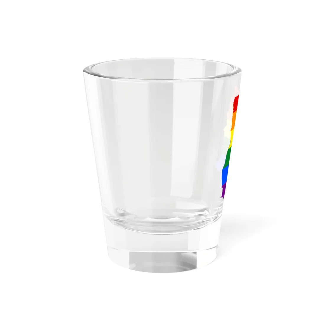 LGBT flag map of Ghana (Ghana) Shot Glass 1.5oz - Go Mug Yourself