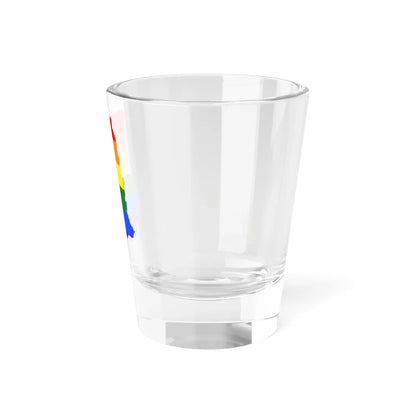 LGBT flag map of Ghana (Ghana) Shot Glass 1.5oz - Go Mug Yourself
