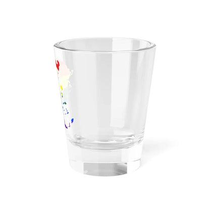 LGBT flag map of Greece (Greece) Shot Glass 1.5oz - Go Mug Yourself