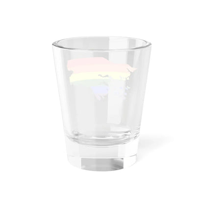 LGBT flag map of Guinea-Bissau (Guinea) Shot Glass 1.5oz - Go Mug Yourself
