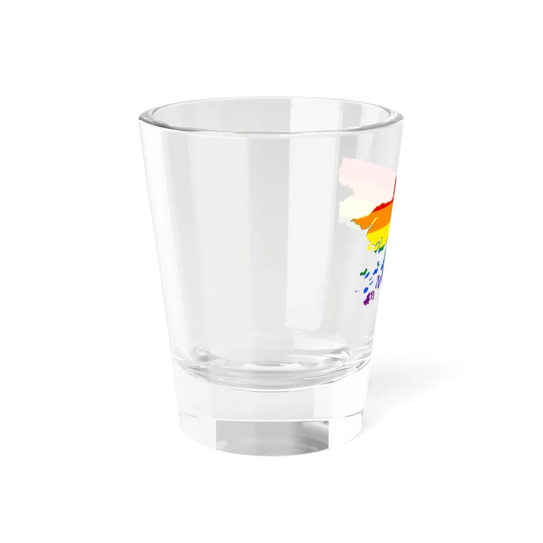 LGBT flag map of Guinea-Bissau (Guinea) Shot Glass 1.5oz - Go Mug Yourself