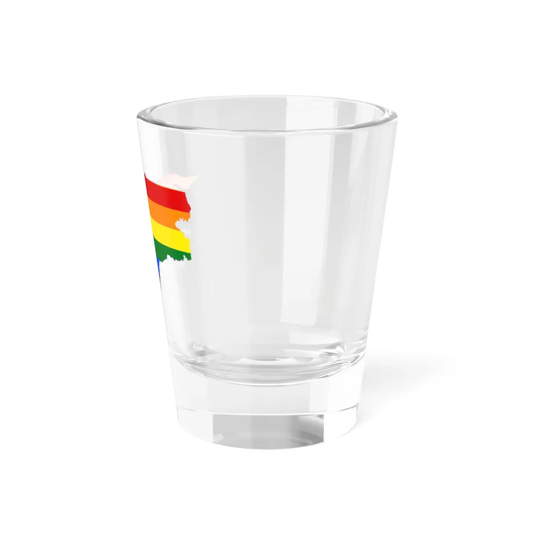 LGBT flag map of Guinea-Bissau (Guinea) Shot Glass 1.5oz - Go Mug Yourself