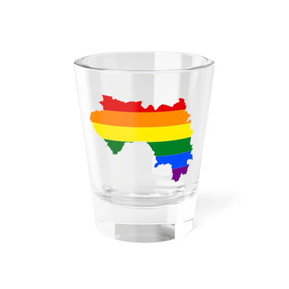 LGBT flag map of Guinea (Guinea) Shot Glass 1.5oz 1.5oz - Go Mug Yourself