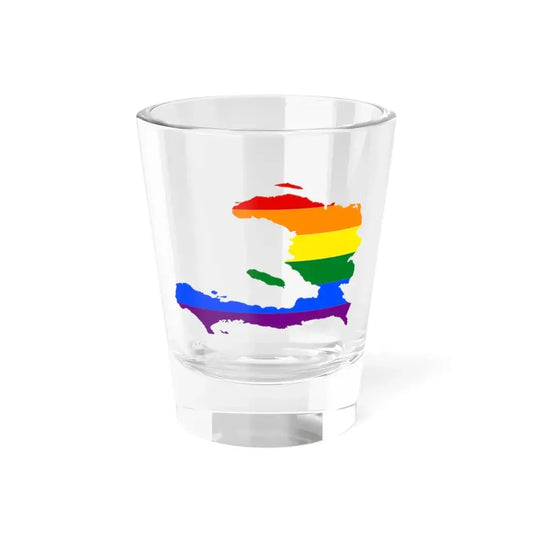 LGBT flag map of Haiti (Haiti) Shot Glass 1.5oz 1.5oz - Go Mug Yourself