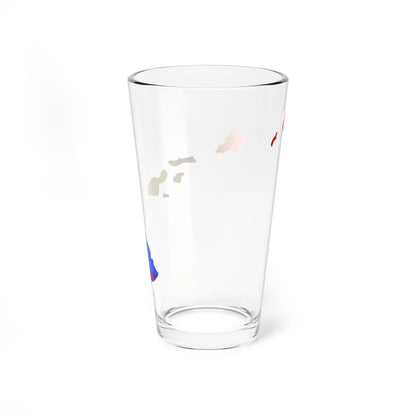 LGBT flag map of Hawaii (United States) Pint Glass 16oz - Go Mug Yourself