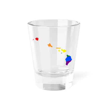 LGBT flag map of Hawaii (United States) Shot Glass 1.5oz 1.5oz - Go Mug Yourself
