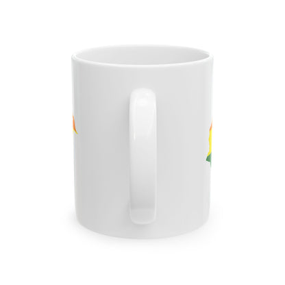 LGBT flag map of Honduras (Honduras) White Coffee Mug-Go Mug Yourself