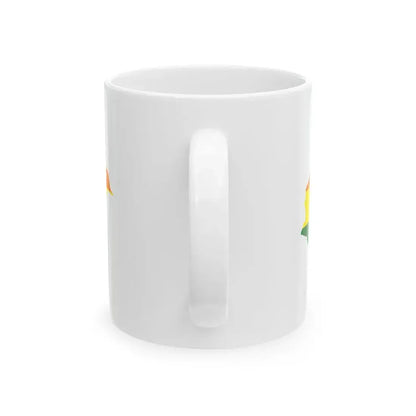LGBT flag map of Honduras (Honduras) White Coffee Mug - Go Mug Yourself