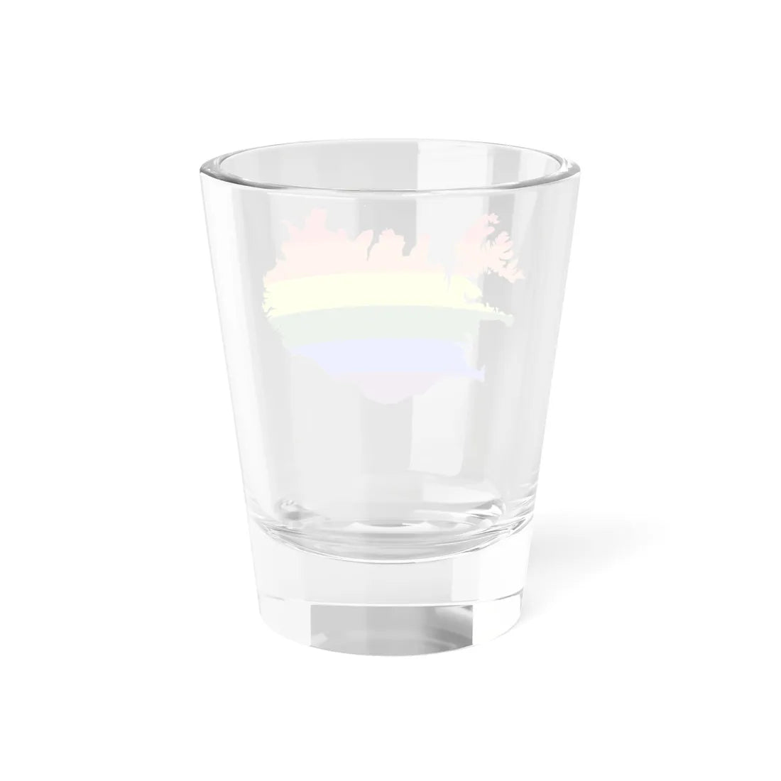LGBT flag map of Iceland (Iceland) Shot Glass 1.5oz - Go Mug Yourself