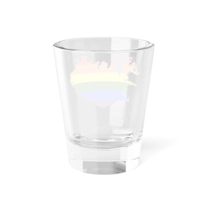 LGBT flag map of Iceland (Iceland) Shot Glass 1.5oz - Go Mug Yourself
