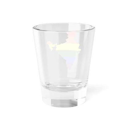 LGBT flag map of India (India) Shot Glass 1.5oz - Go Mug Yourself