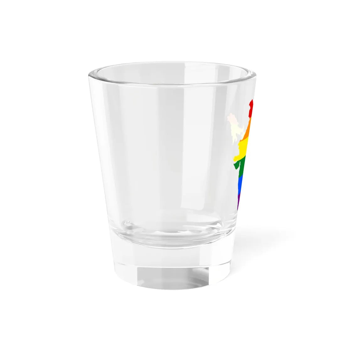 LGBT flag map of India (India) Shot Glass 1.5oz - Go Mug Yourself