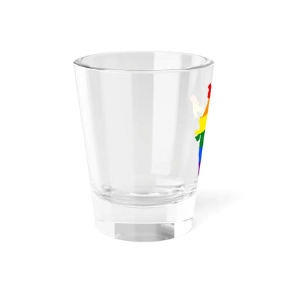 LGBT flag map of India (India) Shot Glass 1.5oz - Go Mug Yourself