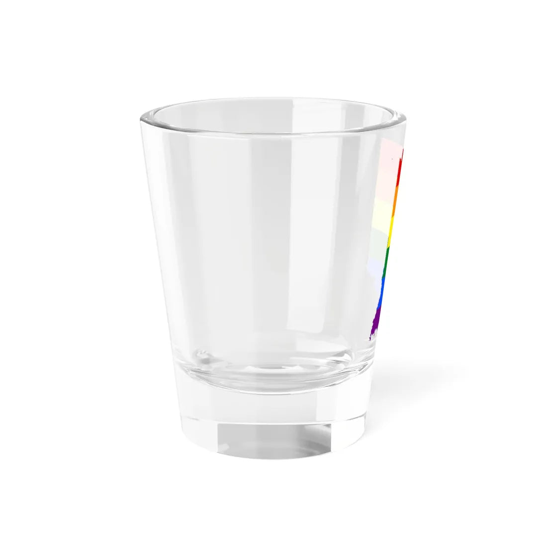 LGBT flag map of Indiana (United States) Shot Glass 1.5oz - Go Mug Yourself