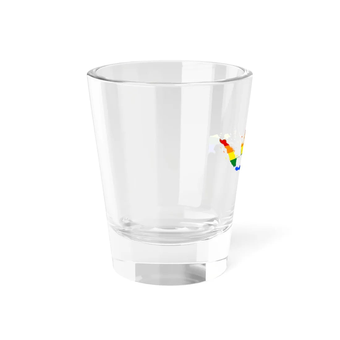 LGBT flag map of Indonesia (Indonesia) Shot Glass 1.5oz - Go Mug Yourself