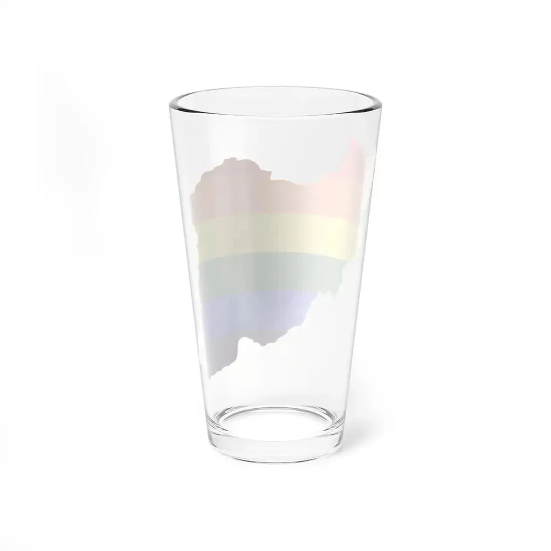 LGBT flag map of Iran (Iran) Pint Glass 16oz - Go Mug Yourself