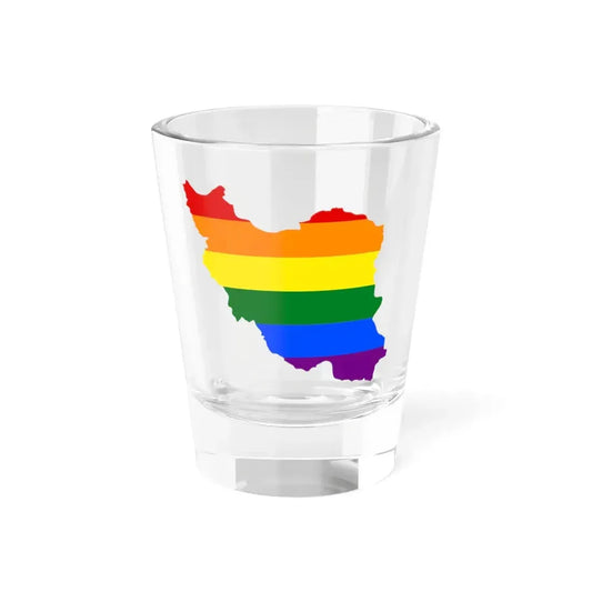 LGBT flag map of Iran (Iran) Shot Glass 1.5oz 1.5oz - Go Mug Yourself