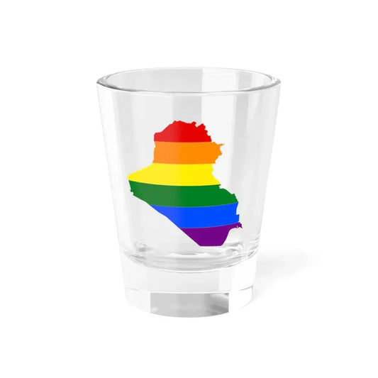 LGBT flag map of Iraq (Iraq) Shot Glass 1.5oz 1.5oz - Go Mug Yourself