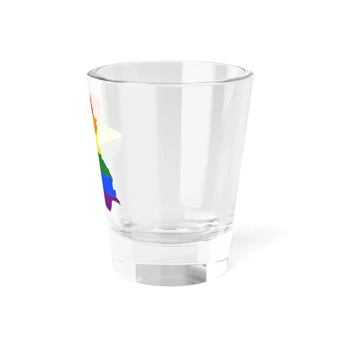 LGBT flag map of Iraq (Iraq) Shot Glass 1.5oz - Go Mug Yourself