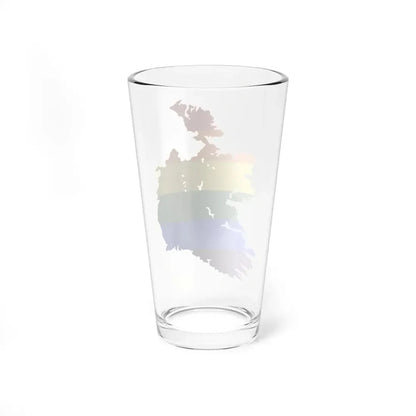 LGBT flag map of Ireland (Ireland) Pint Glass 16oz - Go Mug Yourself
