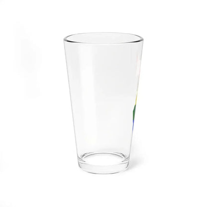 LGBT flag map of Israel (Israel) Pint Glass 16oz - Go Mug Yourself