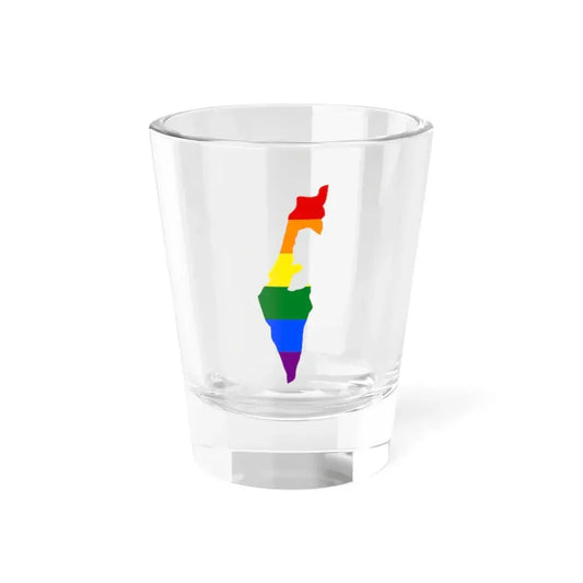 LGBT flag map of Israel (Israel) Shot Glass 1.5oz 1.5oz - Go Mug Yourself