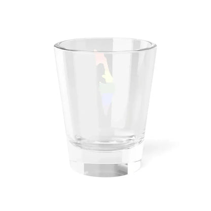 LGBT flag map of Israel (Israel) Shot Glass 1.5oz - Go Mug Yourself