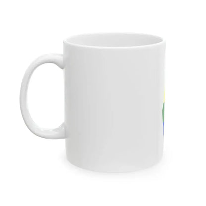 LGBT flag map of Israel (Israel) White Coffee Mug - Go Mug Yourself
