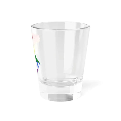 LGBT flag map of Italy (Italy) Shot Glass 1.5oz - Go Mug Yourself
