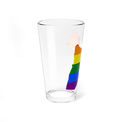 LGBT flag map of Jordan (Jordan) Pint Glass 16oz - Go Mug Yourself