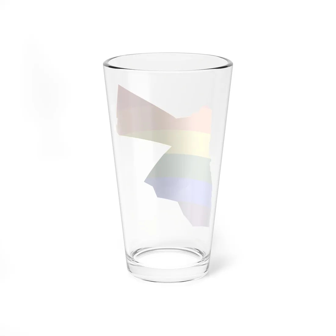 LGBT flag map of Jordan (Jordan) Pint Glass 16oz - Go Mug Yourself