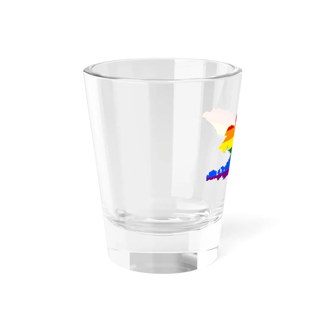 LGBT flag map of Kyrgyzstan (Kyrgyzstan) Shot Glass 1.5oz - Go Mug Yourself