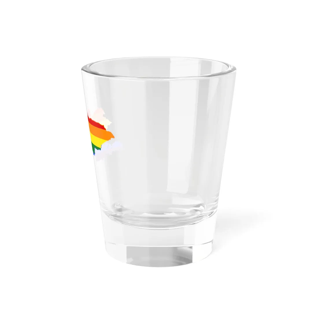 LGBT flag map of Kyrgyzstan (Kyrgyzstan) Shot Glass 1.5oz - Go Mug Yourself