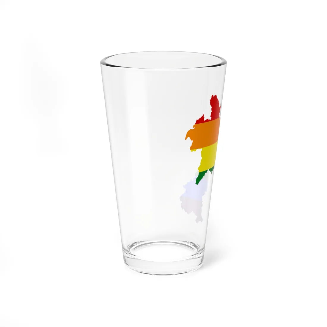 LGBT flag map of Laos (Laos) Pint Glass 16oz - Go Mug Yourself