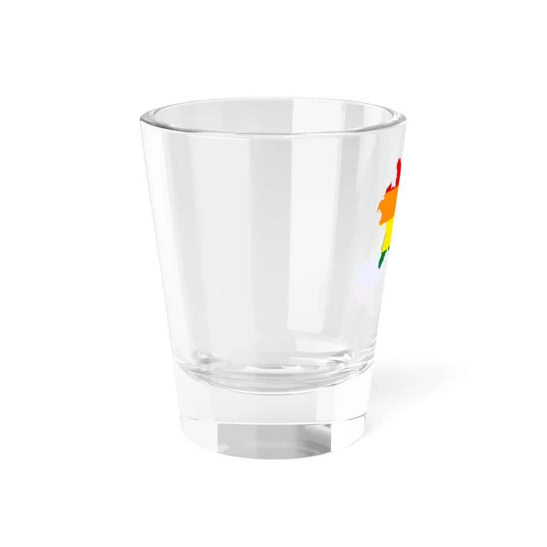 LGBT flag map of Laos (Laos) Shot Glass 1.5oz - Go Mug Yourself