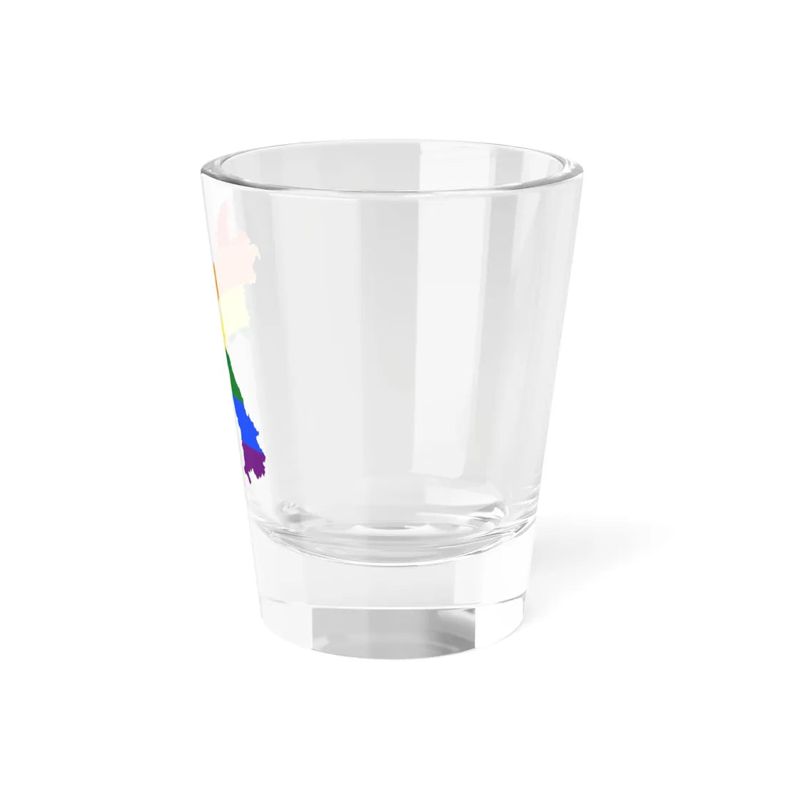 LGBT flag map of Laos (Laos) Shot Glass 1.5oz - Go Mug Yourself