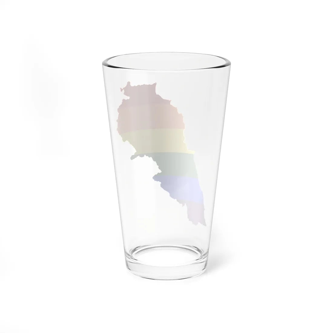 LGBT flag map of Lebanon (Lebanon) Pint Glass 16oz - Go Mug Yourself